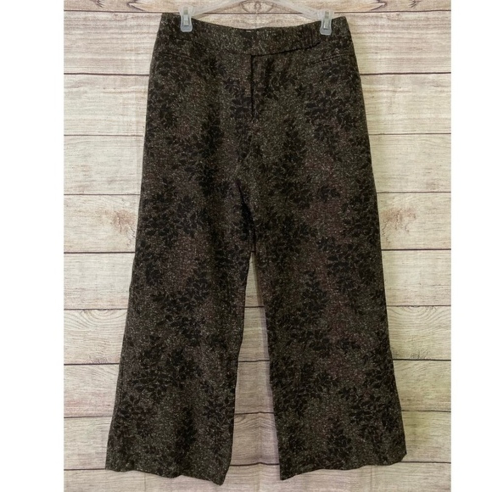 David Brooks Straight Wide Leg Ankle Pants Size 6 Office Wear Preppy Casual